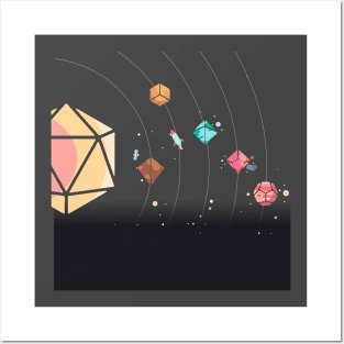 Dice Solar System Posters and Art